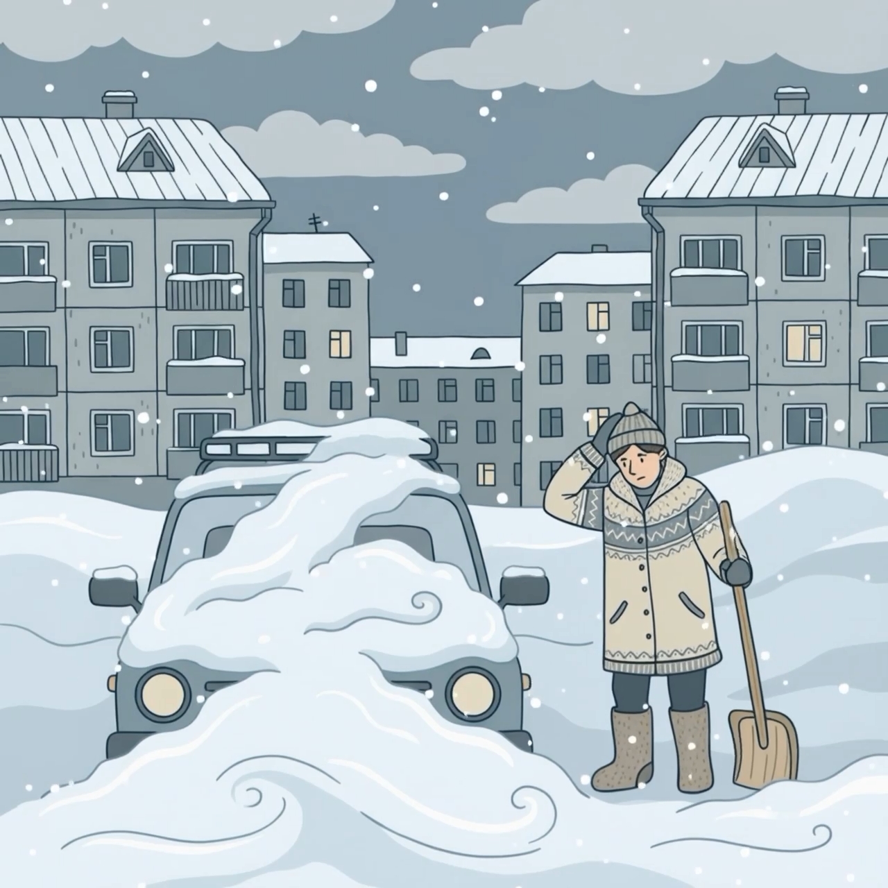 Как откапывать машину от снега и в каком порядке?