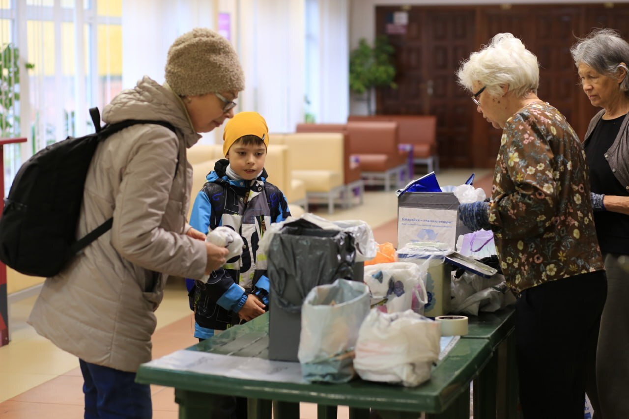 Более 400 кг вторсырья собрали на переработку жители Фрязино на экоакции