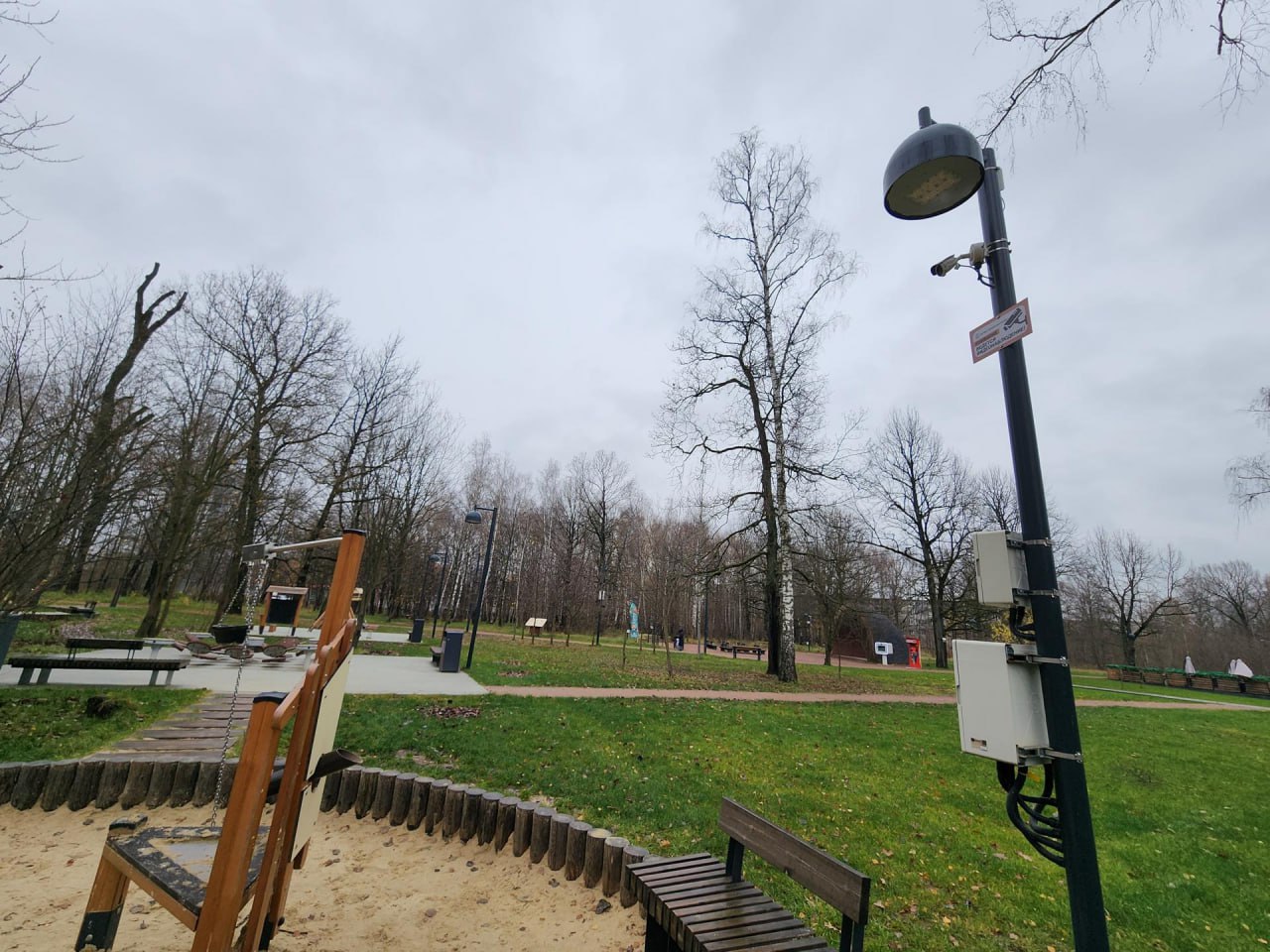 Во Фрязинском лесопарке установили умные камеры