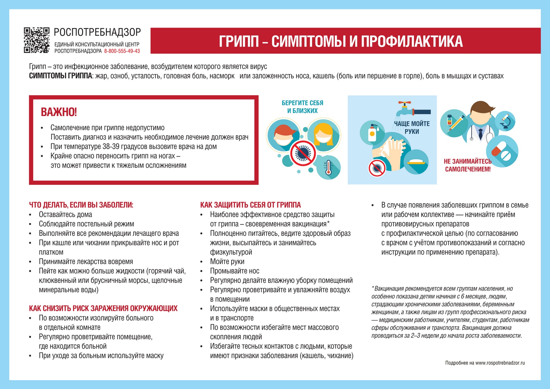 Информационные материалы о дополнительных мерах профилактики заболеваний