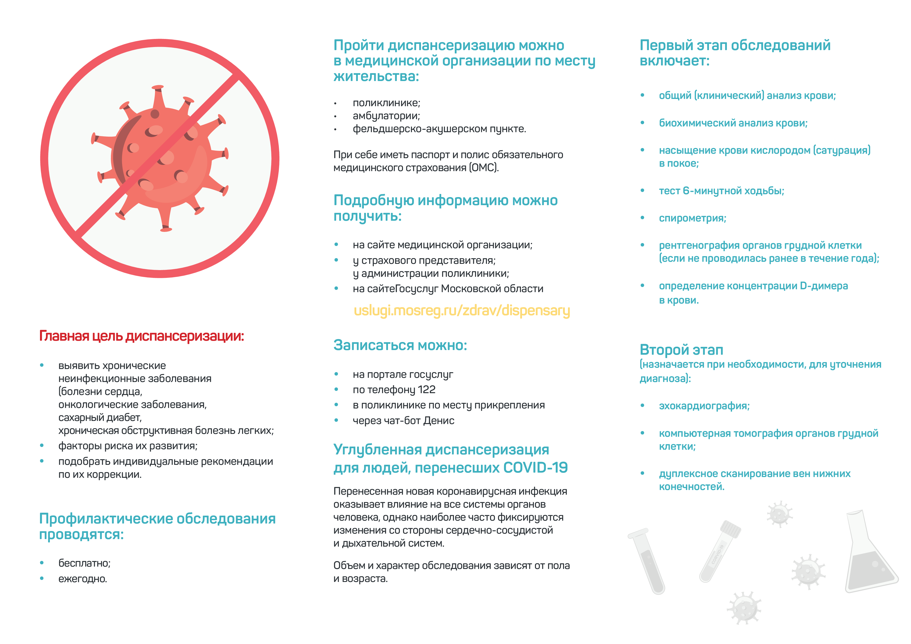 Пройдите диспансеризацию и предупредите серьезные последствия COVID-19
