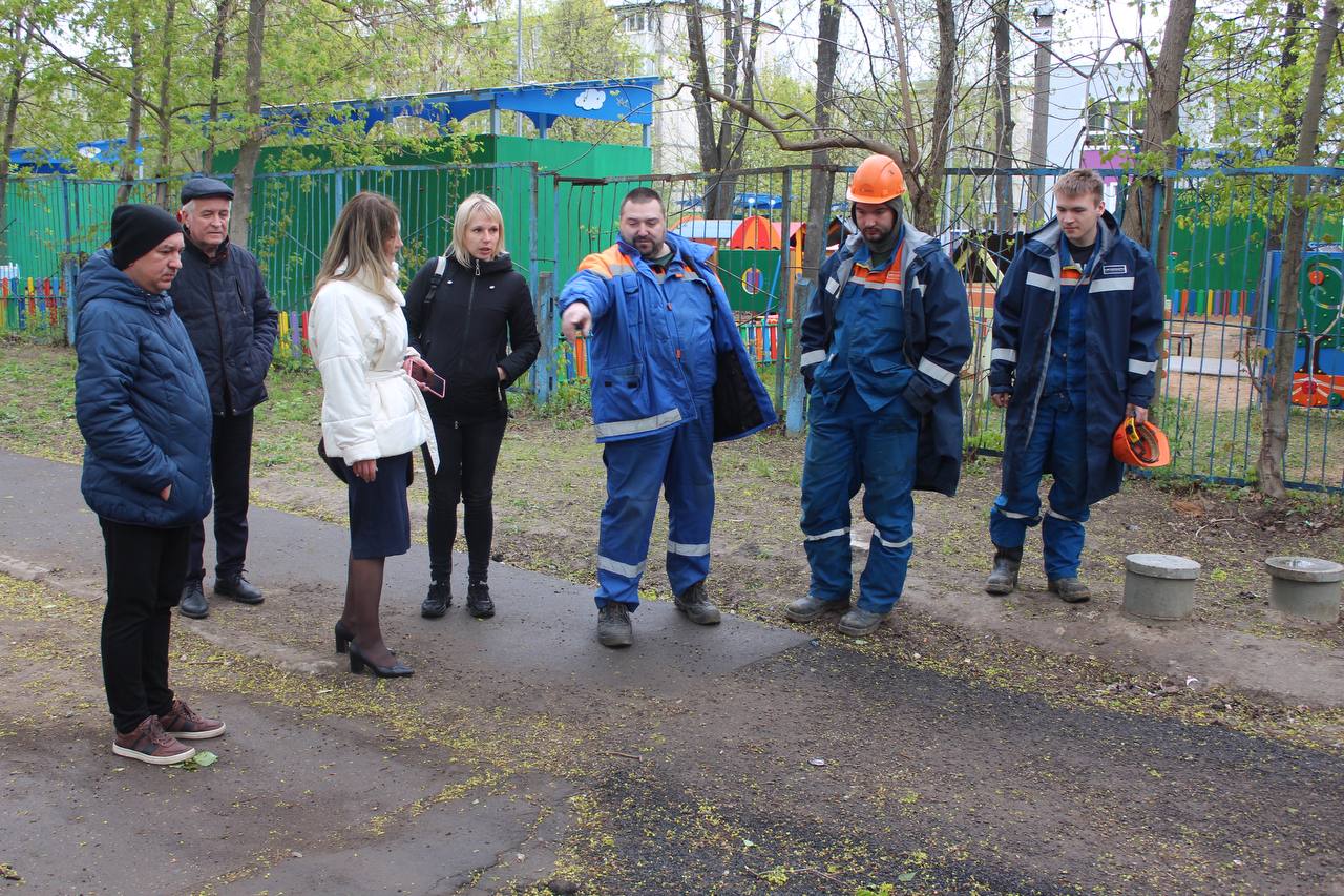 Заместитель главы Фрязино Виктория Оганезова проконтролирует благоустройство территории у дома №29 на улице Луговой
