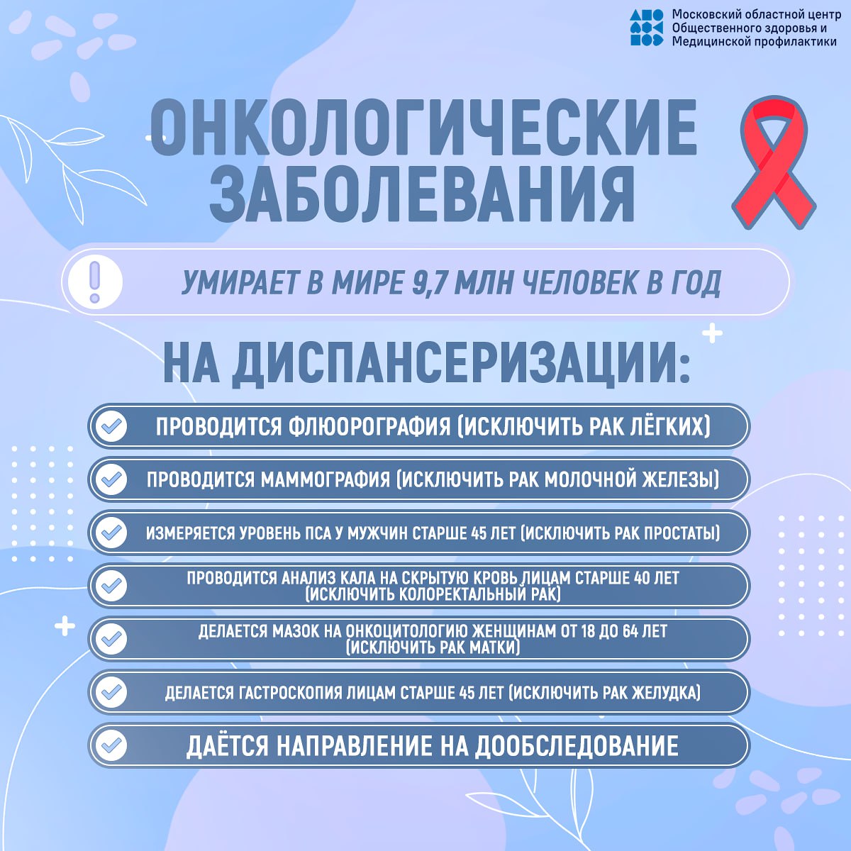 С 22 по 28 сентября проходит Неделя информированности о важности диспансеризации и профосмотров Минздрава России