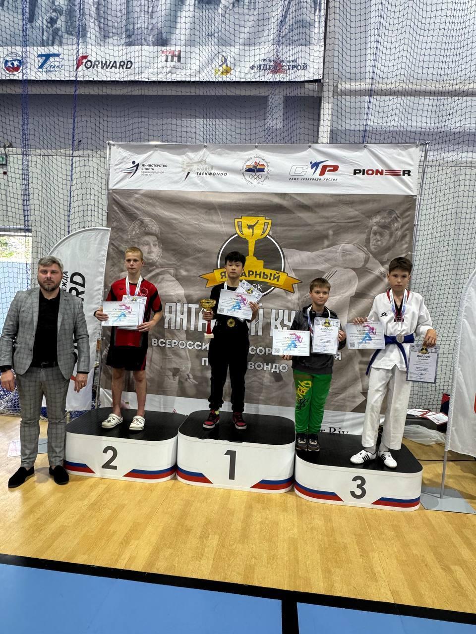Жители Фрязино завоевали медали на «Янтарном кубке» по тхэквондо